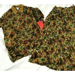 Kar-A-Van Small Long Sleeve Top and Dress Outfit Vintage Womens
